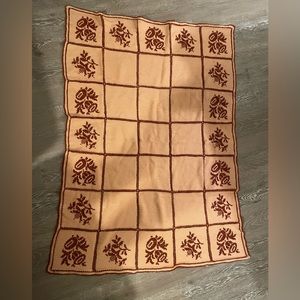 Vintage crochet throw
